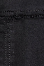 Product shot of the Military Denim Jacket in colour Black (Black), detail