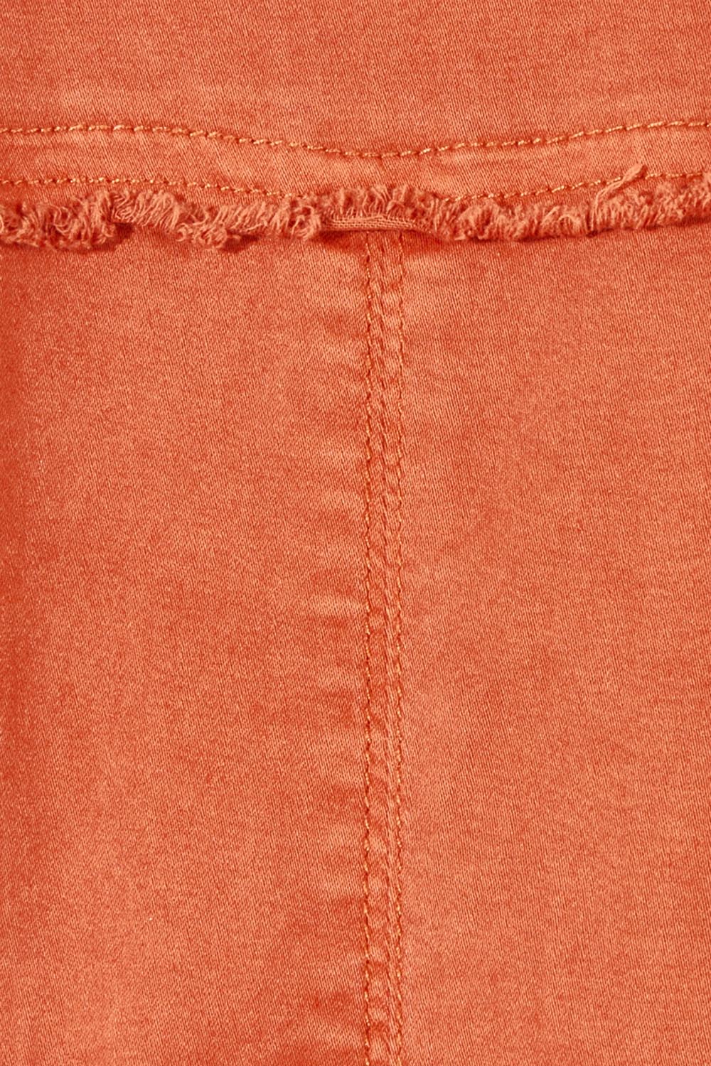 Product shot of the Military Denim Jacket in colour Maple, detail