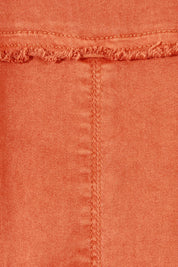 Product shot of the Military Denim Jacket in colour Maple, detail