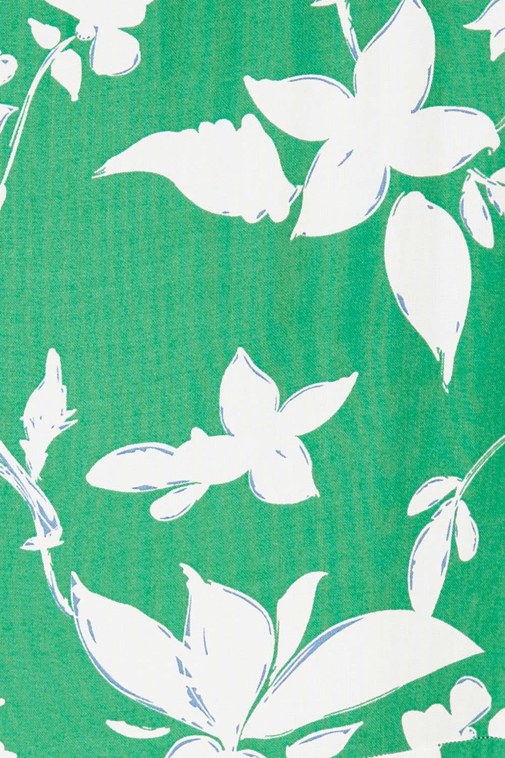 Product shot of the Floral Print Sun Dress in colour Green (Green), detail