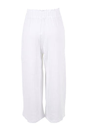 Product shot of the Cotton Pant in colour White (White), from the back