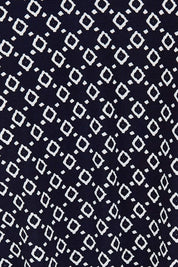 Product shot of the Alexa Dress in colour Navy (Blue), detail