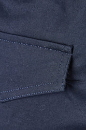 Product shot of the Santorini Cotton Pant in colour Navy (Blue), detail
