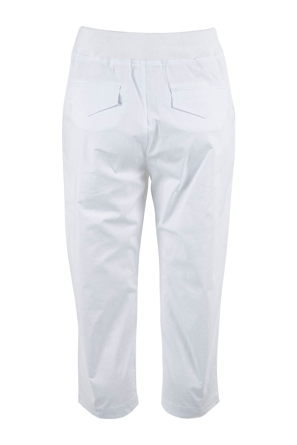 Product shot of the Santorini Cotton Pant in colour White (White), from the back