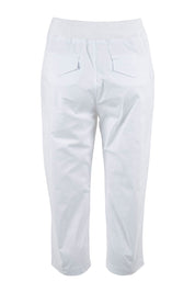Product shot of the Santorini Cotton Pant in colour White (White), from the back