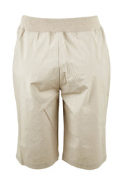 Product shot of the Santorini Cotton Short in colour Sand, from the back