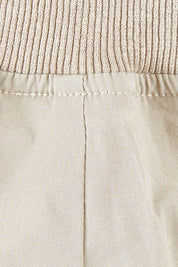 Product shot of the Santorini Cotton Short in colour Sand, detail