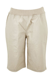 Product shot of the Santorini Cotton Short in colour Sand, from the front