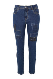 Product shot of the All That Jazz Jean in colour Darkdenim (Blue), from the front