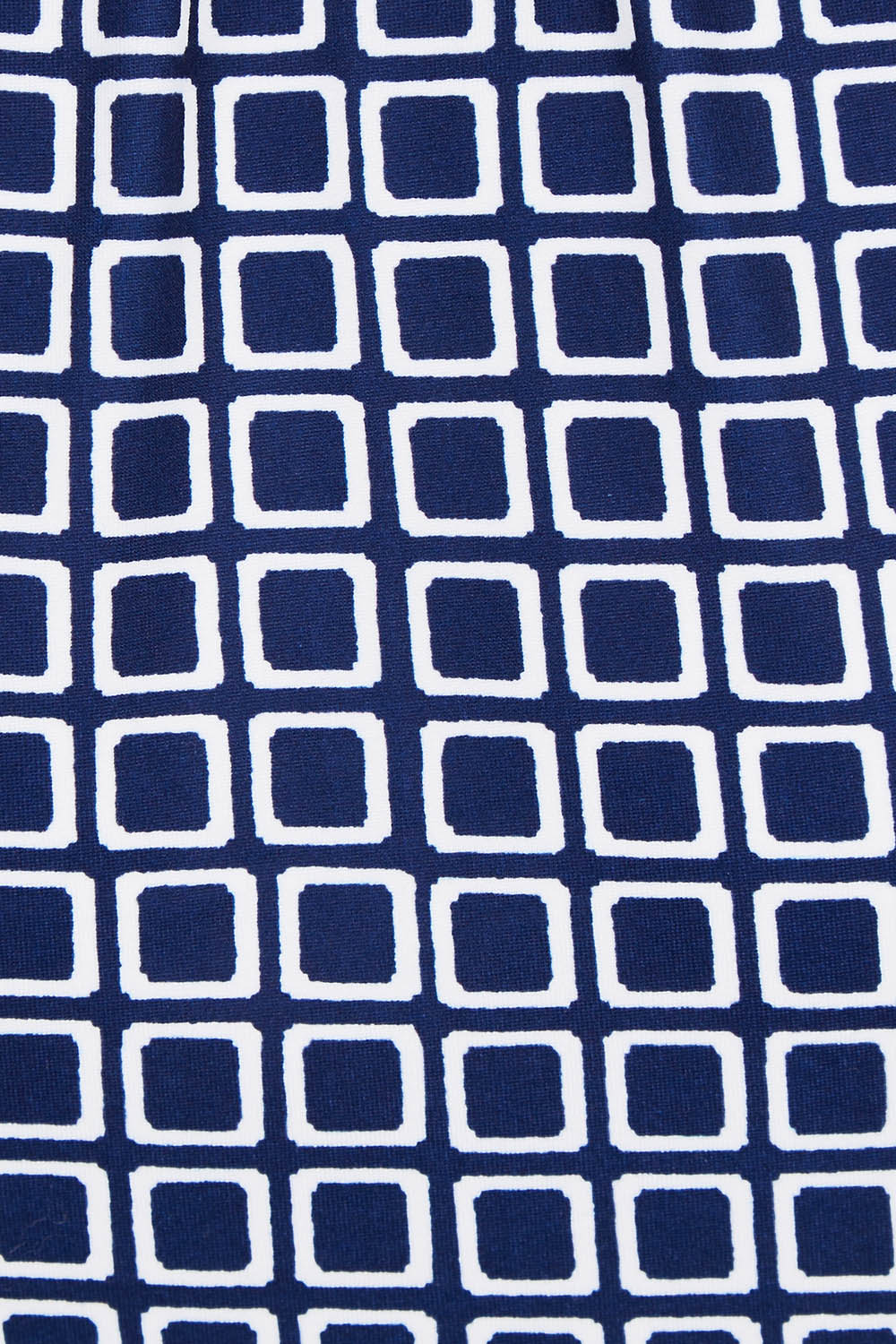 Product shot of the Sadie Square Dress in colour Navy (Blue), detail