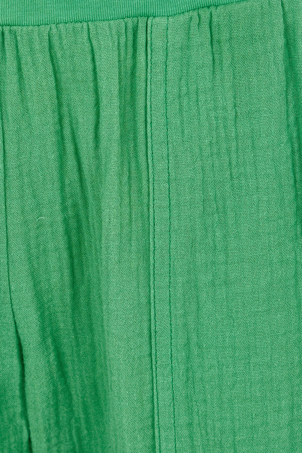 Product shot of the Byron Cotton 7/8 Pant in colour Emerald (Green), detail