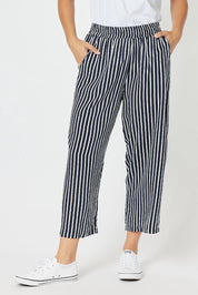 Preloved Stripe Pant - Navy