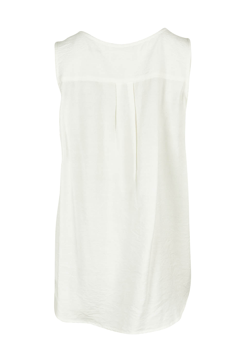 Product shot of the Vacation Cami in colour Ivory (White), from the back