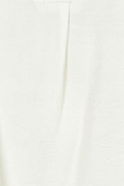 Product shot of the Vacation Cami in colour Ivory (White), detail