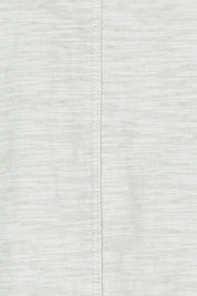 Product shot of the C'est La Vie Cotton Tee in colour Natural, detail
