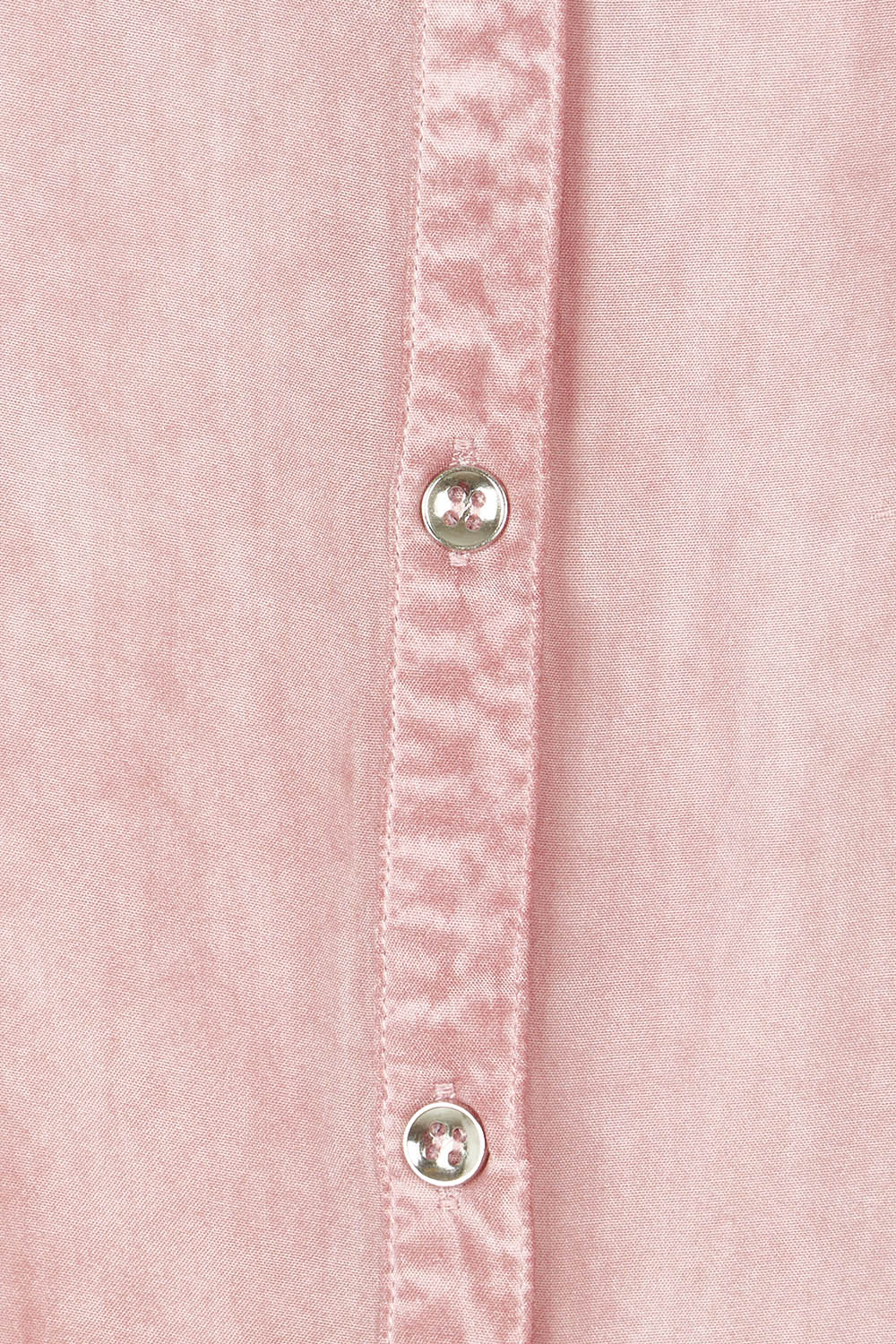 Product shot of the Paige Garment Washed Shirt in colour Washpink (Pink), detail