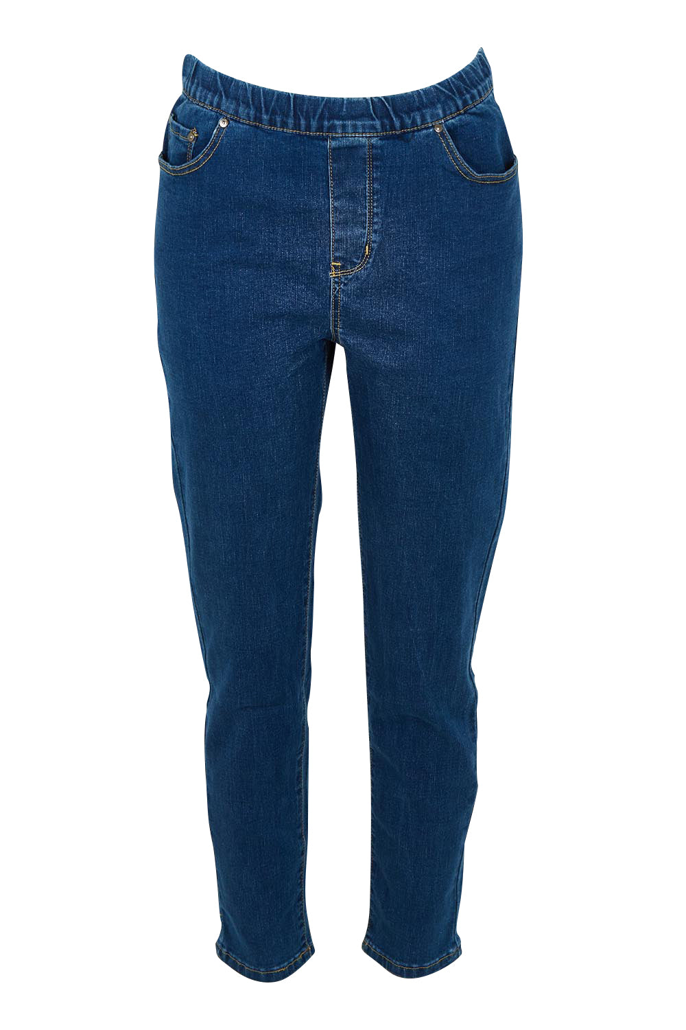 Product shot of the Chicago Jean in colour Darkdenim (Blue), from the front