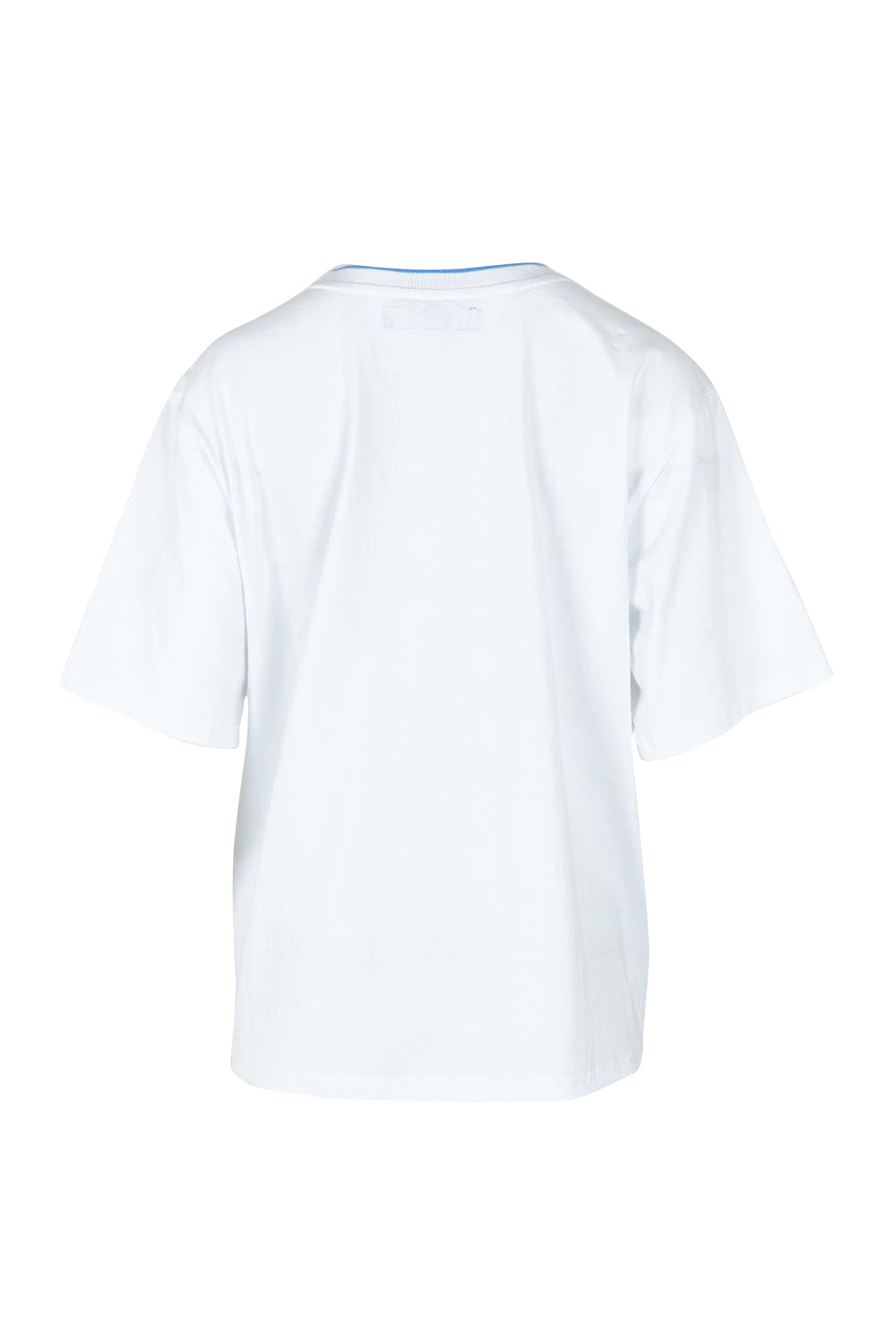 Product shot of the Amalfi Cotton Tee in colour White (White), from the back