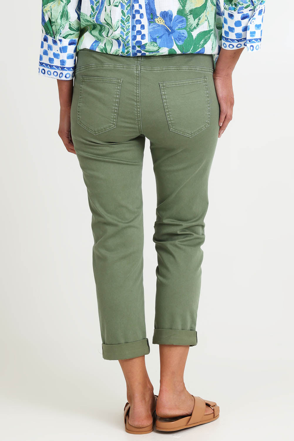Isabella Cotton Pant - Khaki
