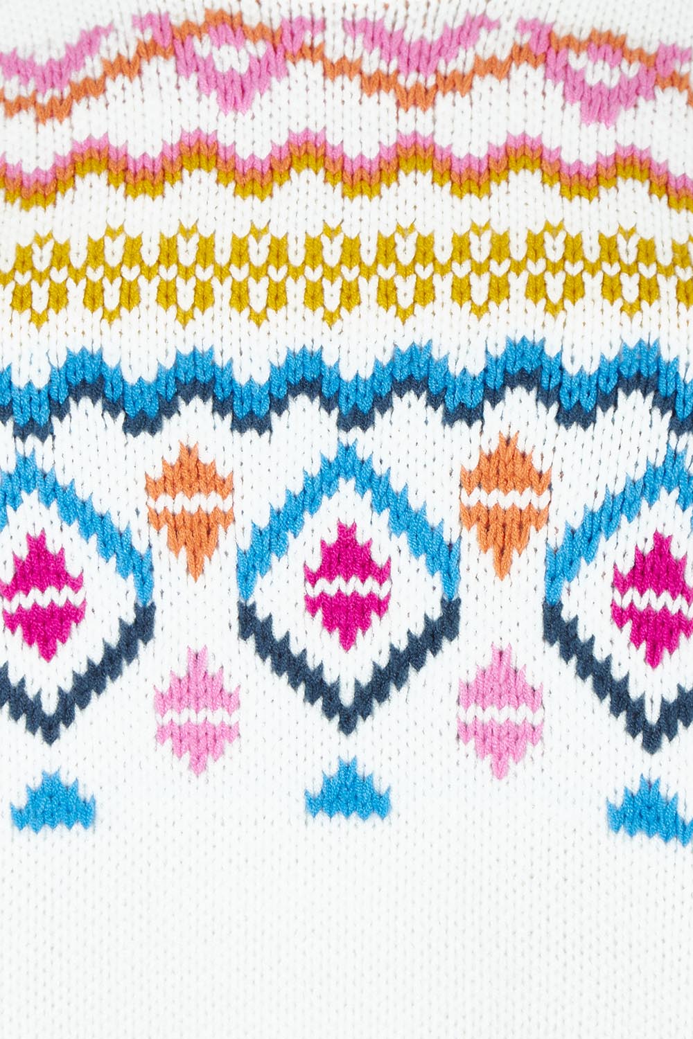 Product shot of the Chevalier Knit in colour Ivory, detail