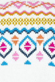 Product shot of the Chevalier Knit in colour Ivory, detail
