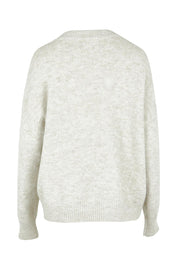 Product shot of the Love Amour Knit in colour Natural, from the back