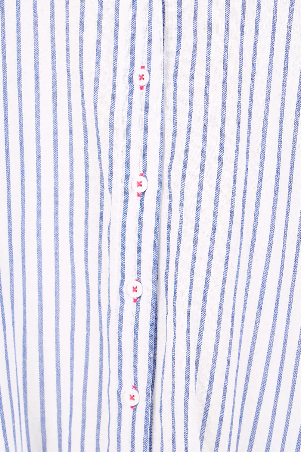 Product shot of the Coast Stripe Shirtdress – Bluewhite in colour Bluewhite, showing detail