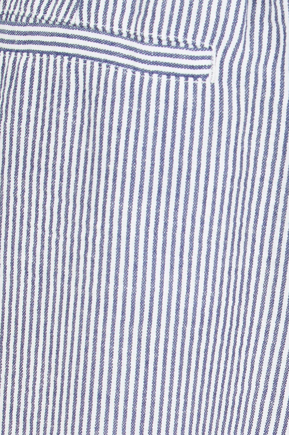 Product shot of the City Stripe Pant - Navywhite in colour Navywhite, showing detail