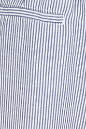 Product shot of the City Stripe Pant - Navywhite in colour Navywhite, showing detail