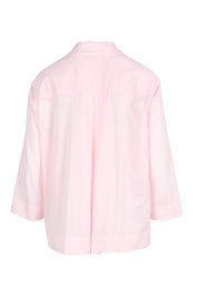 Product shot of the Costa Mesa Cotton Shirt - Palepink in colour Palepink, from the back