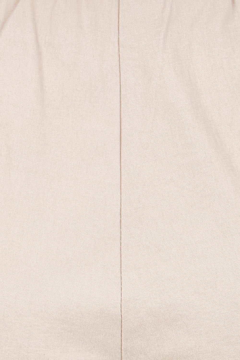 Product shot of the Zara Wide Leg Pant - Natural in colour Natural, showing detail