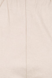 Product shot of the Zara Wide Leg Pant - Natural in colour Natural, showing detail