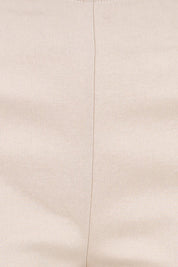 Product shot of the Zara Wide Leg Pant - Natural in colour Natural, showing detail