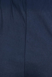 Product shot of the Zara Wide Leg Pant - Navy in colour Navy, showing detail