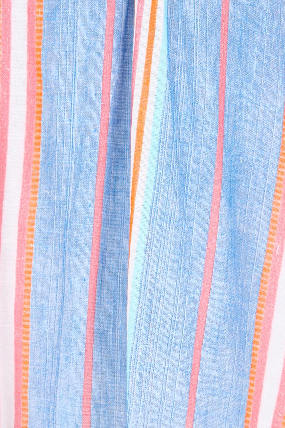 Product shot of the Laguna Stripe Top – Denimmulti in colour Denimmulti, showing detail