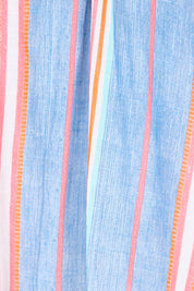 Product shot of the Laguna Stripe Top – Denimmulti in colour Denimmulti, showing detail