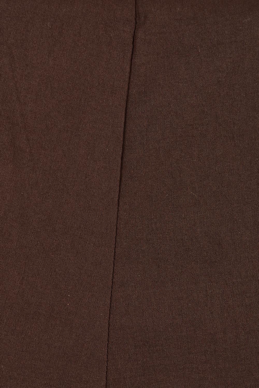 Product shot of the Zara Pant in colour Coffee, detail