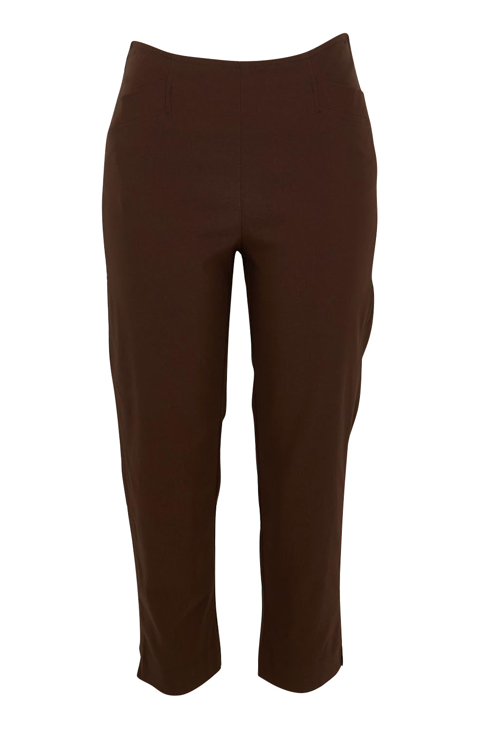 Product shot of the Zara Pant in colour Coffee, from the front