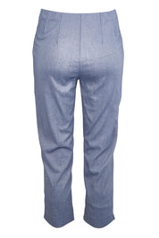 Product shot of the Zara Pant - Denim in colour Denim, from the back