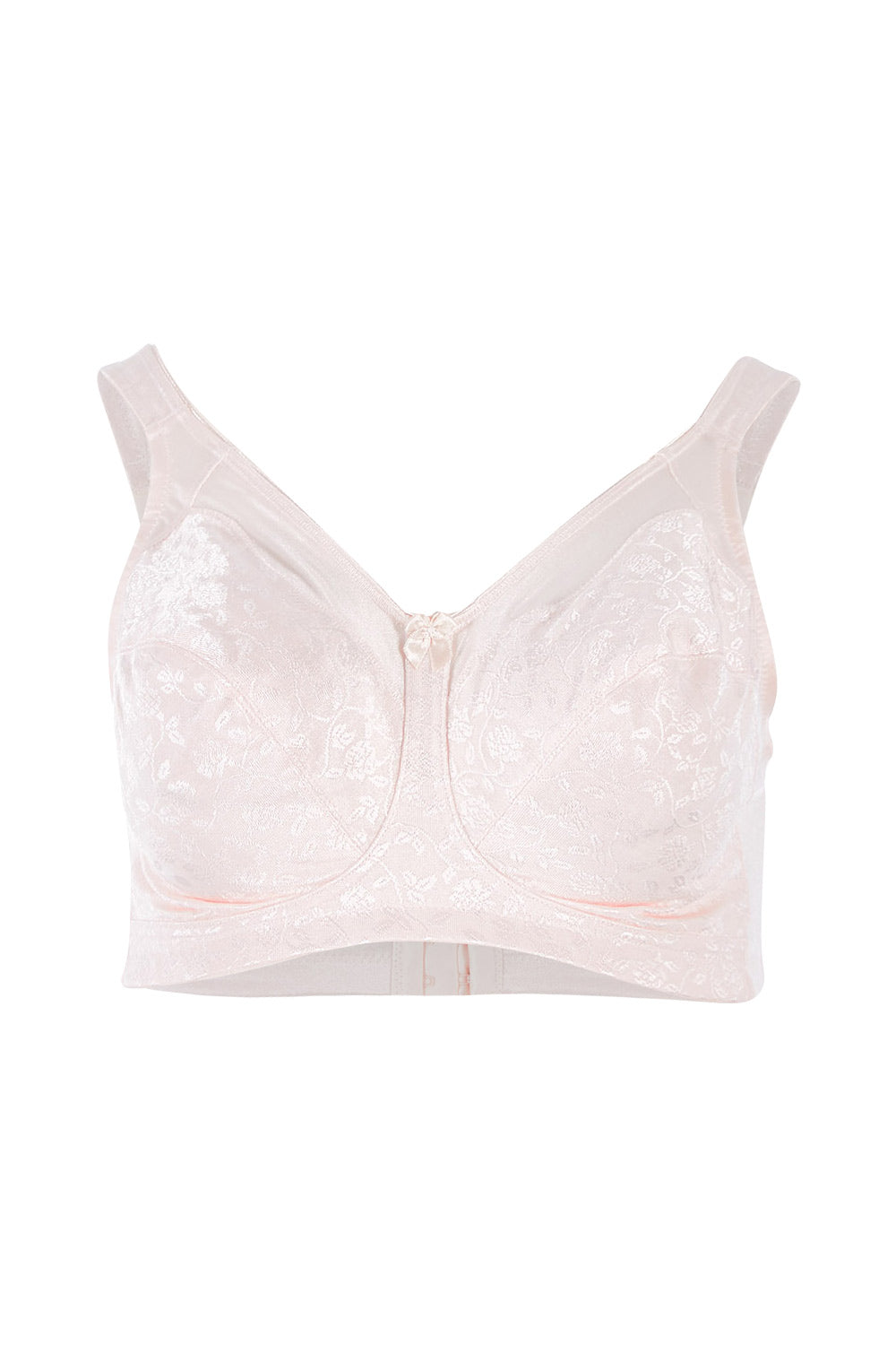 Product shot of the Endless Comfort Wirefree Bra in colour Freshpowde, from the front