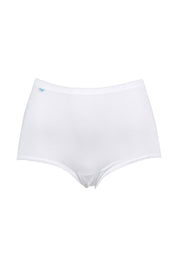 Product shot of the Sloggi Full Briefs 2P in colour White (White), from the front