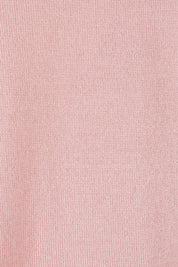 Product shot of the Wool Saddle Shoulder Sweater in colour Blushpink (Pink), detail