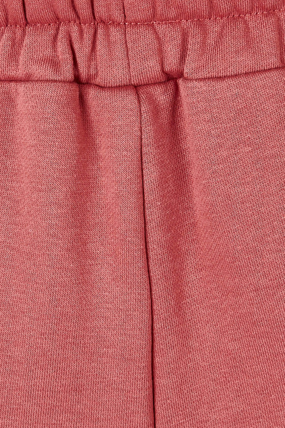 Product shot of the Cotton Terry Track Pants in colour Pinkclay (Pink), detail