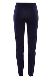 Product shot of the Ponti Skinny Leg Pull On Pant in colour Navy (Blue), from the back