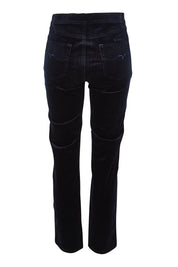 Product shot of the Pin Cord Slim Pant in colour Midnight (Blue), from the back