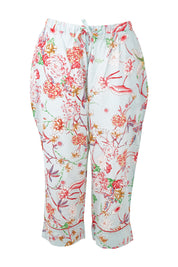 Product shot of the Cotton 3/4 Pyjama Pant in colour Mintblue (Blue), from the front