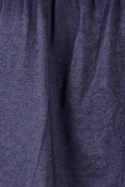 Product shot of the Bamboo Cotton Strappy Nightie in colour Navy (Blue), detail