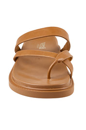 Product shot of the Binky Slide - Tan in colour Tan, showing detail