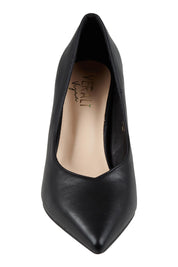Product shot of the Elliot Block Heel in colour Black (Black), detail