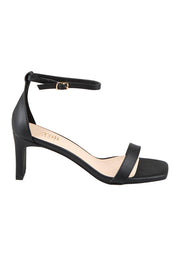 Product shot of the Gimlet Heel - Black in colour Black, from the front